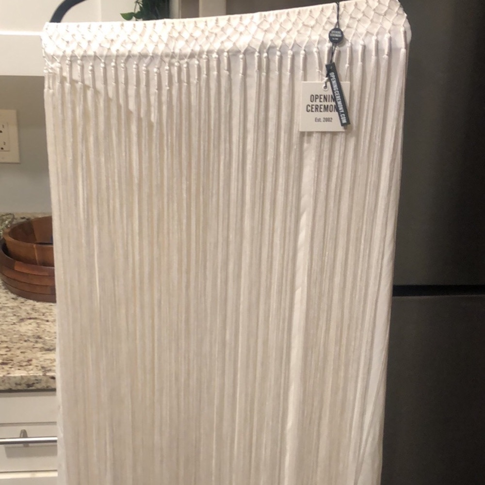 Long Fringed Skirt Opening Ceremony size small